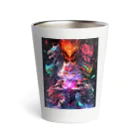 シロクマペンギンのドラゴンファイターガールwith竜の変身ヒーロー Thermo Tumbler