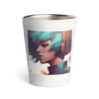 たてっぴのショップのボブカットのアイドル Thermo Tumbler