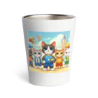 【volleyball online】の猫好きのみなさん必見！愛らしい猫のバレーボールグッズ Thermo Tumbler