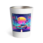 お茶目なドット絵のドッド絵車 Thermo Tumbler