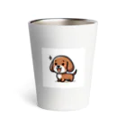 漫画風Tシャツのぶらうんふんど Thermo Tumbler