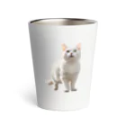 kiryu-mai創造設計の白猫ちゃん Thermo Tumbler