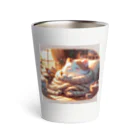 Cat-To-Critter-Fashionのほのぼのな猫 Thermo Tumbler