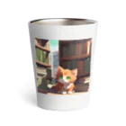 yoiyononakaの茶猫と本の部屋 Thermo Tumbler