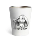 bottaの可愛いウサギ(垂れ耳ビール) Thermo Tumbler