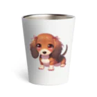 Dog Selectionのミニチュアダックス　女の子　アイテム Thermo Tumbler