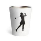 ぱんだまんのシャドーゴルフ（WOMEN) Thermo Tumbler