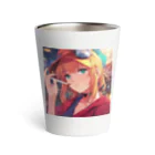 佐藤のタバコを吸う女の子 Thermo Tumbler