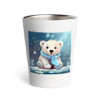 りんりんの可愛いシロクマちゃんショップ　かわいいよ！のしろくまちゃん Thermo Tumbler