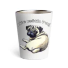 Funny-WagWag-PartyのLife with Pug Thermo Tumbler