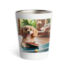 mitsu0123456の可愛い卓球犬 Thermo Tumbler