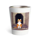 masaのトンネルで遊んでいる猫 Thermo Tumbler