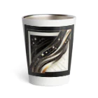 Black_White_Goldの流れ星 Thermo Tumbler