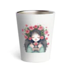 momosoramiaの少女とウサギの薔薇物語 Thermo Tumbler