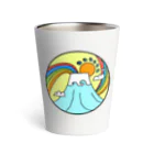 aloha_world_in_circleのjapan mount Fuji rainbow Thermo Tumbler