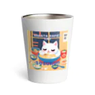 DanefushiのHAKATA RAMEN CAT SUSURU‼ Thermo Tumbler