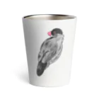 suzuaoのふさふさ文鳥くん Thermo Tumbler