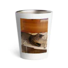 猫、かわいい系ショップのだらーんにゃんこの写真 Thermo Tumbler