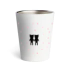 ウサネコ38の🌸🐰∞桜の花びらに囲まれてう∞🐰🌸 Thermo Tumbler