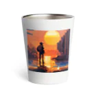 mazislowlifeの夕日の眺め Thermo Tumbler