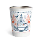 (っ◔◡◔)っ ♥ Le Petit Trésor ♥の花の詩カップ(The Flower Poetry Cup) Thermo Tumbler