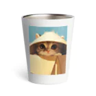 AQUAMETAVERSEの箱からのぞいている子猫　ラフルール　1859 Thermo Tumbler