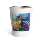 マツトの風に揺れる絵画 Thermo Tumbler