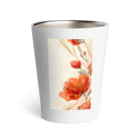 cute styleのlucky flower -red Thermo Tumbler