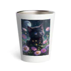 モノモノクローゼットの子猫と花 Thermo Tumbler