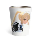 agomamushiの金髪ポニテメイドさん Thermo Tumbler