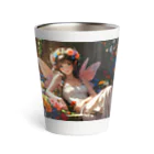 UNIQUE〜AIアートショップ〜の花の妖精① Thermo Tumbler