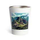 Pixel Art Goodsのマチュピチュ遺跡（pixel art） Thermo Tumbler