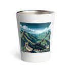 Pixel Art Goodsの万里の長城（pixel art） Thermo Tumbler