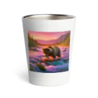 OHANA_087のアラスカのグリズリー Thermo Tumbler