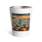 hamanakoの工場夜景の光 Thermo Tumbler