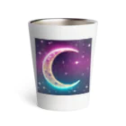 moonlightcatのグラデーションネオンカラームーン Thermo Tumbler