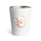 RKENの夢の中で冒険中のかわいらしい猫ちゃん。 Thermo Tumbler