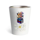 Stylo Tee Shopの知恵は魔法の魔女 Thermo Tumbler