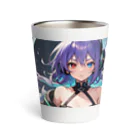 pukurou2096の紫髪のオッドアイ美少女 Thermo Tumbler