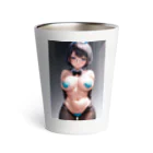 美少女学院の黒髪美少女　美鈴ちゃん　逆バニー Thermo Tumbler