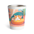 JJショップのかわいい子猫グッズ Thermo Tumbler