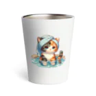 さざれいしの三毛猫さんの入浴 Thermo Tumbler