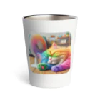 ニャーちゃんショップの眠りネコ Thermo Tumbler