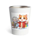 アミュペンのかわいい猫ちゃんと一緒にお買い物🐱💼  Thermo Tumbler