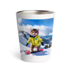 ikasumikoboのスノボ猫 Thermo Tumbler