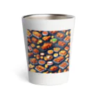 ドット絵賢者のドット絵シリーズ９チキン祭りゴージャスver. Thermo Tumbler