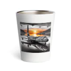 HECreaterのアート飛行機 Thermo Tumbler