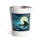 ususio1431の月夜のカエル Thermo Tumbler