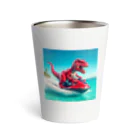 DINO-studioのジェットスキーを楽しむ赤ティラノ Thermo Tumbler