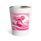 pinkgalmermaidのピンク　マーメイド　サーフィン Thermo Tumbler